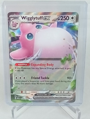 Wigglytuff Ex 40/165 Double Rare Holo Cosmo Pokémon Card 2023