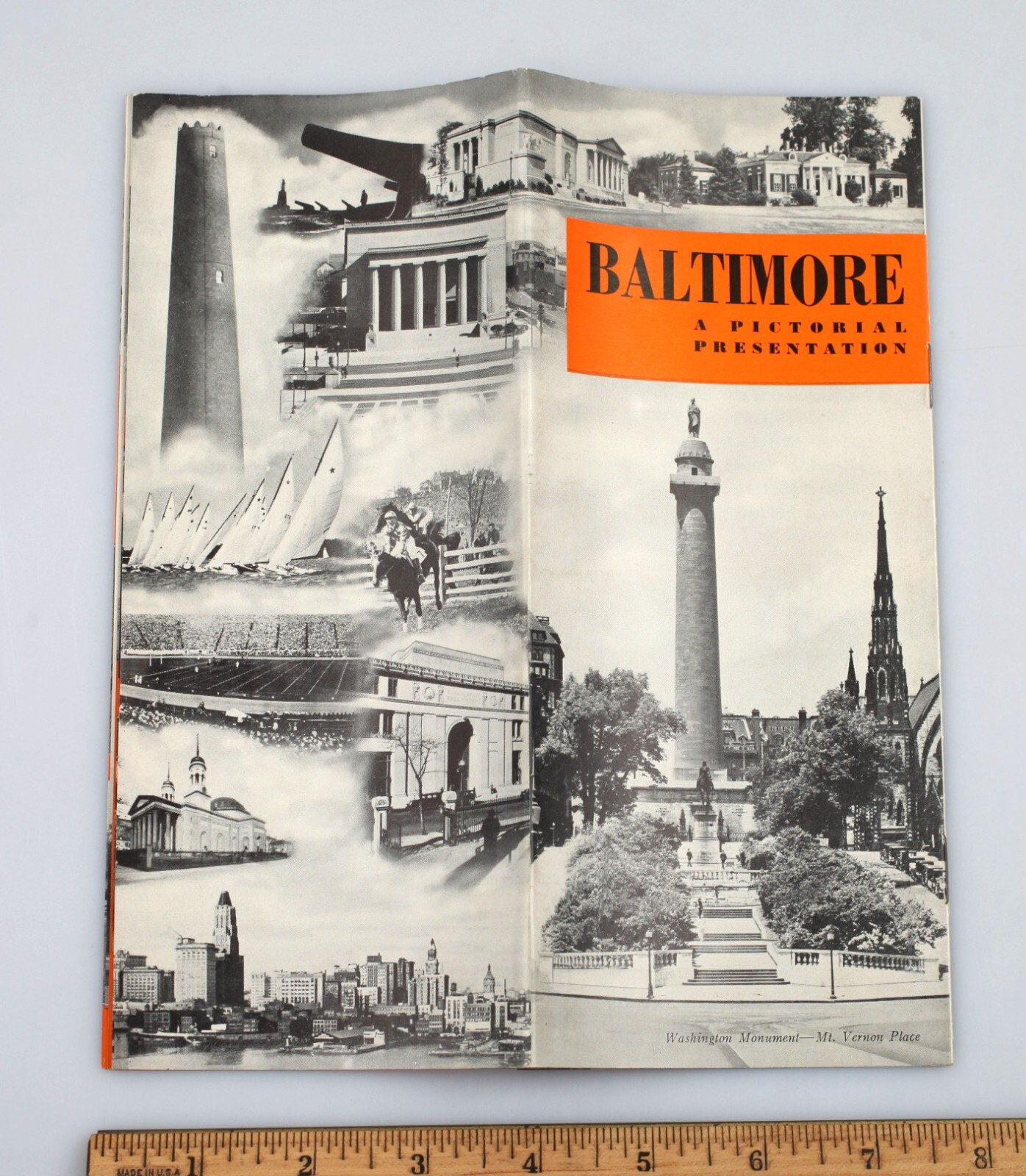 Vintage Baltimore Pictorial Presentation Tourism Travel Foldout Vintage Baltimore Pictorial Presentation Tourism Travel Foldout
