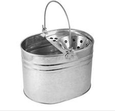 HEAVY DUTY METAL MOP BUCKET FOR CLEANING DIY GALVANISED STRONG 14 LITRE CAPACITY