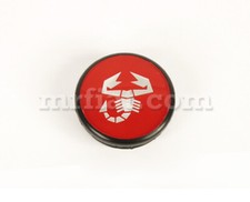 Fiat Abarth Wheel Center Cap Red New