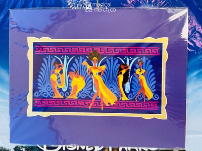 2020 Disney Parks Gabby Zapata Hercules 5 Muses 18x14'' Matted Print 