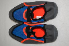 Boys Water Shoes DARK GRAY, BLUE, NEON ORANGE Beach Swim SIZE 2-3 or 4-5