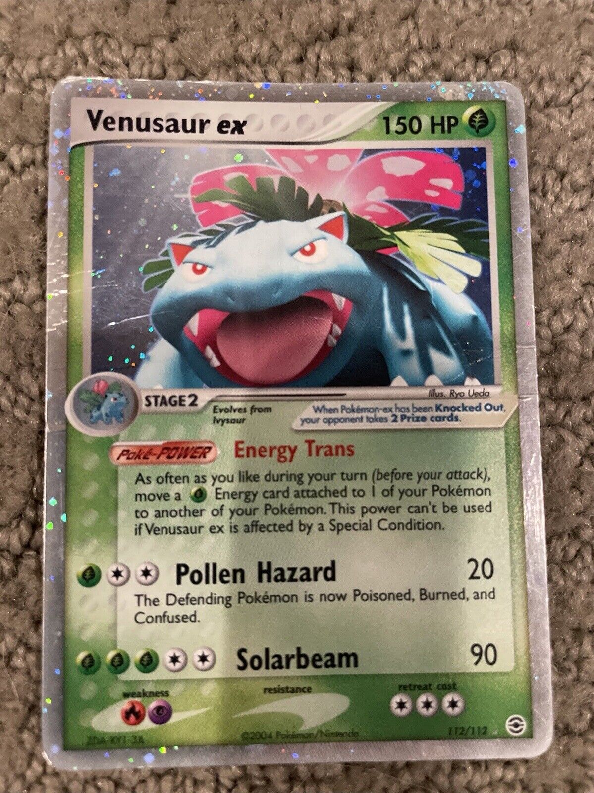2004 Venusaur ex Ultra Rare Holo #112 EX FireRed & LeafGreen Pokemon Card PSA 2