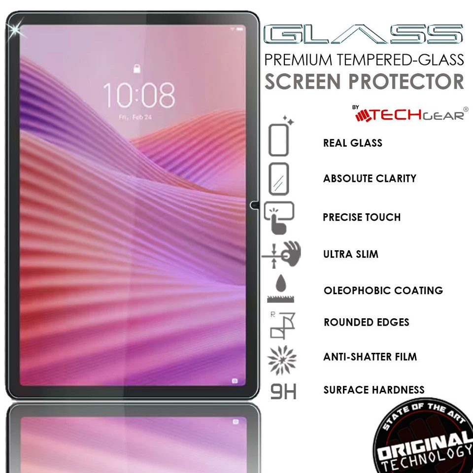 2x TEMPERED GLASS Screen Protector for Lenovo Tab 10.1" TB311 XU-FU 2024/2025 - Image 2 of 4