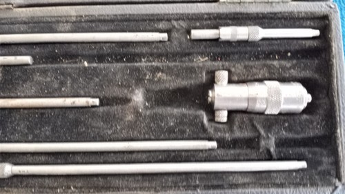Vintage L.S. Starrett Solid Rod Inside Micrometer Set. - Picture 3 of 9