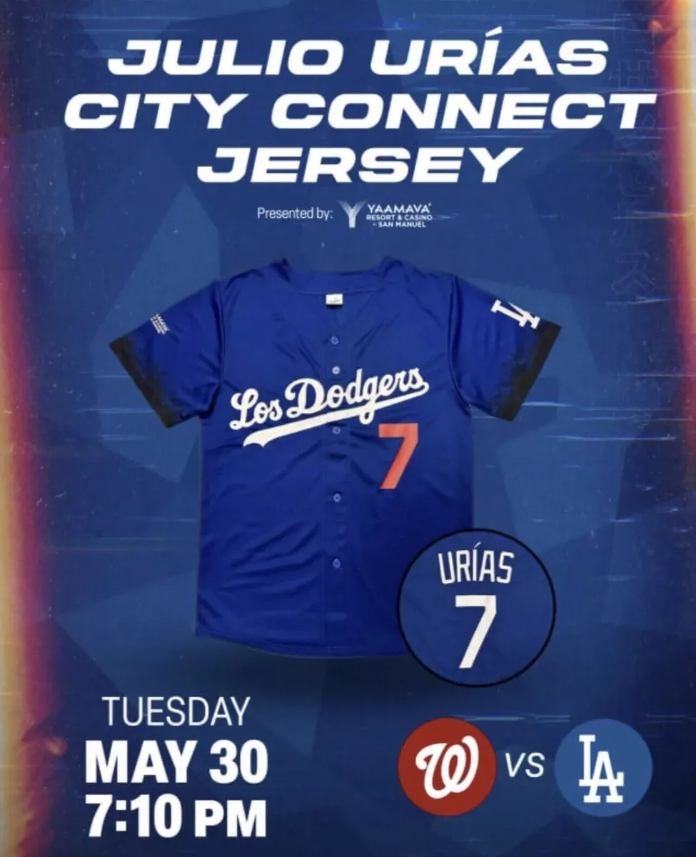 Julio Urias Jersey NEW Mens Large White City Edition Los Angeles
