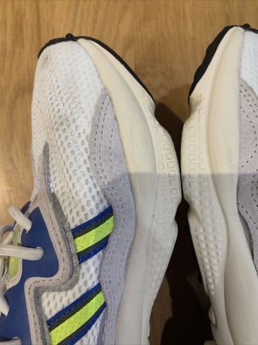 Mens Adidas Ozweego Trainers Size 8 Good Condition White Blue Yellow - Picture 18 of 24