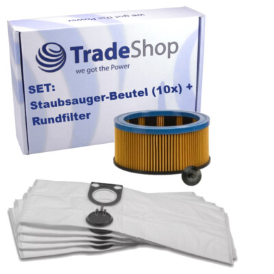 10 Staubsaugerbeutel + Filter geeignet für Metabo AS 1200 AS 1201 AS1200 AS1201