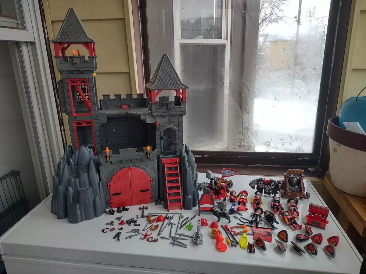 LOT PLAYMOBIL CHATEAU FORT forteresse du dragon rouge 3269