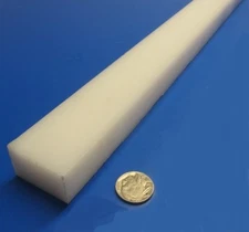 Hdpe White Bar 1.00" Thick x 1.50" Wide x 36" Long