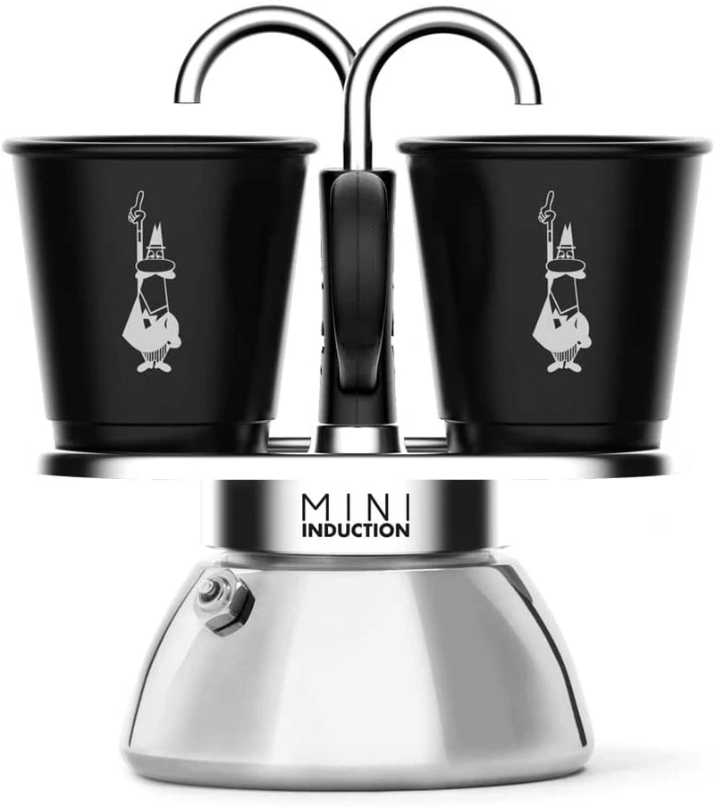 Bialetti Mini Express Stovetop espresso percolator, 2-Cup, Aluminum 