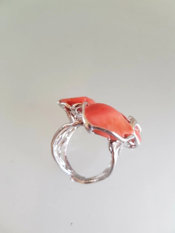 Anello donna corallo Sardegna - Immagine 4 di 4