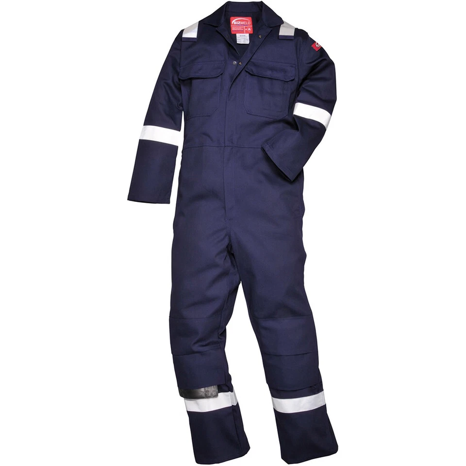 Bizweld Iona Coverall Flame Resistant Welding Boilersuit Portwest Overall - BIZ5 - Image 3 of 4