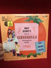 Walt Disney's Story Of Cinderella Vinyl, 7" 1968 Disneyland – LLP 308 SEALED NEW