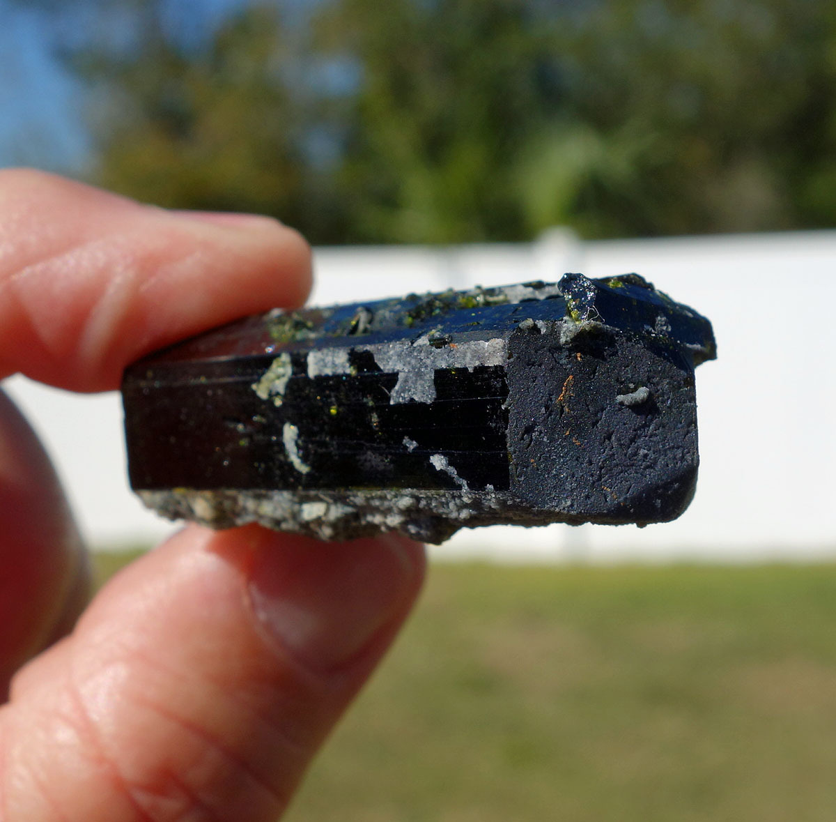 Green EPIDOTE Natural Crystal Point Specimen with Termination from Pakistan 9508