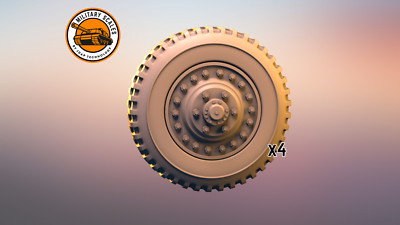 Set of wheels for M3A1 Scout car 1:48