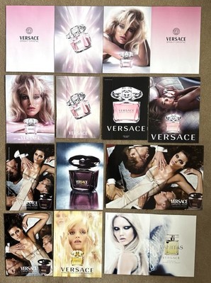 11x Versace Bright Crystal Noir Yellow Diamond  Perfume Ads Magazine Clippings