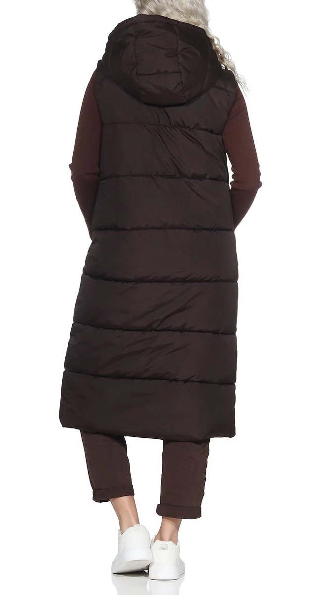 Vero Moda Damen lange Steppweste Weste Waistcoat gesteppt Übergang VMMichelle