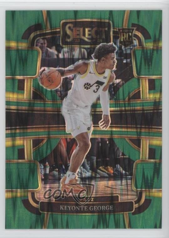 2023-24 Panini Select Concourse Green Shock Prizm Keyonte George #75 1k9t