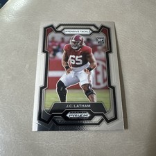 J.C. Latham Rookie 2024 Prizm Draft Picks Card #135 Alabama Crimson Tide/Titans