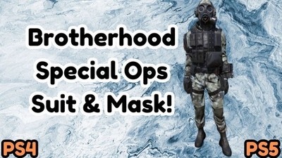 Brotherhood Special Ops Suit & Mask - Fallout 76 - Rare - Ps 4/5