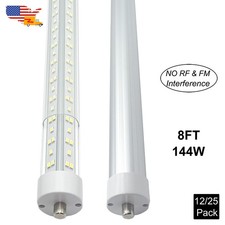 8 Ft Led Bulbs 144W FA8 Single Pin T8 8Ft Led Tube Light 8Foot Led Shop Lights