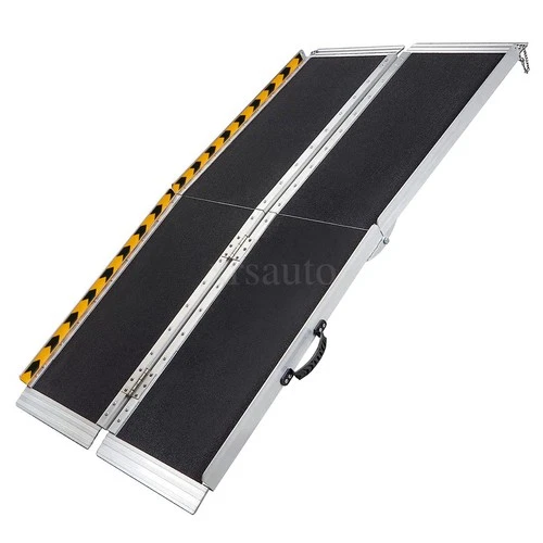 6' Folding Aluminum Wheelchair Ramp Portable Mobility Scooter Non-Slip 600LBS