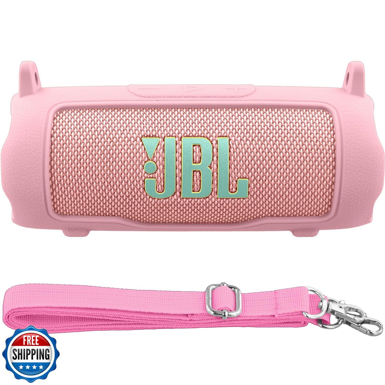 Baval Silicone Case Compatible with JBL Flip 7 Portable Bluetooth Speaker(Pin