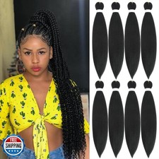 Braiding Hair Pre Stretched 16 Inch 8 Packs Pre Stretched Braiding Hair For B