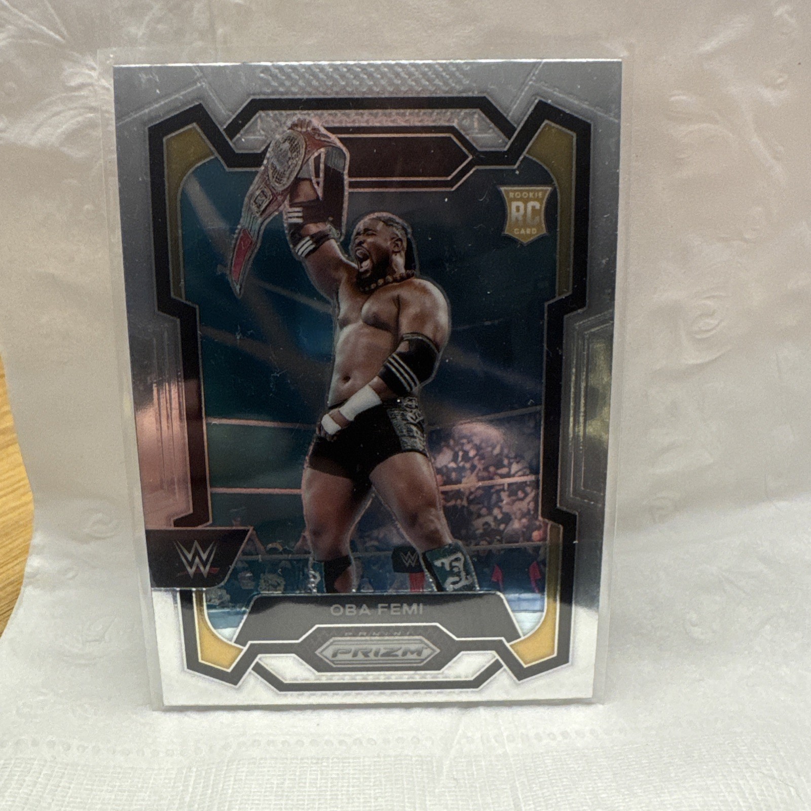 2024 Panini Prizm WWE #199 Oba Femi Silver Rookie