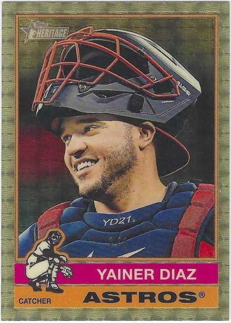 2025 Topps Heritage High Number Yainer Diaz 1/1 Superfractor Chrome #650 ASTROS