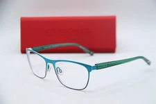 MOREL NOMAD 2757N BB 074 CYAN TURQUOISE WHITE AUTHENTIC FRAMES EYEGLASSES 55-17