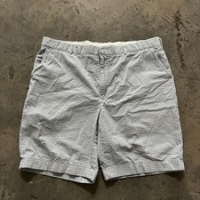 Polo Ralph Lauren Mens Shorts 38 Seersucker Stripe Cinch Back Preppy Coastal
