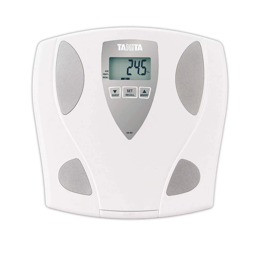 Tanita UM-081 Body Fat & Water Monitor Scale 1 Count (Pack of 1), White