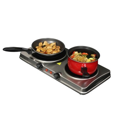 Portable Dual Vitro-Ceramic Infrared Cooktop