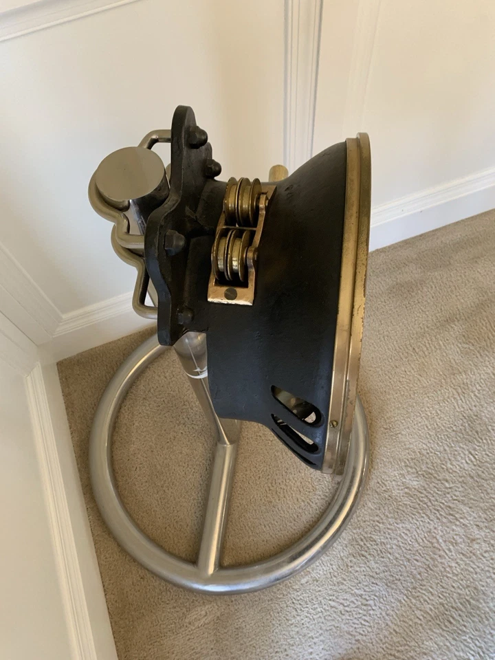 Chas. Corey & Sons navios de latão telégrafo náutico marítimo antigo vintage EUA - Imagem 3 de 4