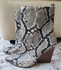 Bleecker Bond Women's Sz. 7.5 Kailey Animal Print Stacked Heels