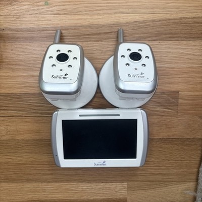 Baby Monitor & 2 Cameras Summer Infant 28650 A & B In Color Video + Cords