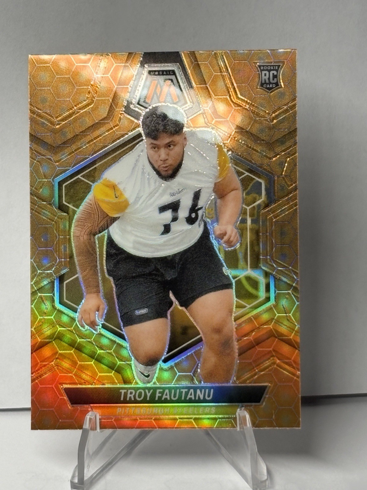 Troy Fautanu Panini Mosaic #320 Honeycomb