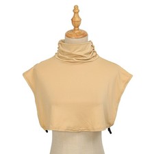 Half-Top Collar Turtleneck Muslim Women False Collar Neck Cover Sleeveless Plain