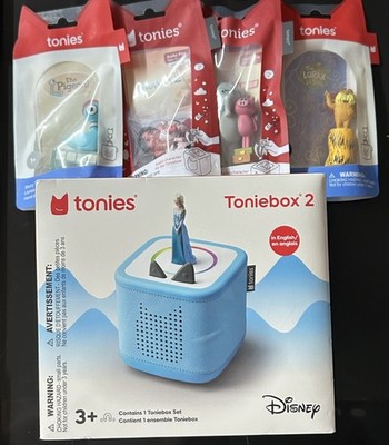 Tonies Disney Frozen Toniebox 2 Starter Set Sky Blue with 4 Tonies NEW   