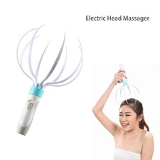 USB Electric Scalp Massager   8-Claw Vibrating Head Massager, Rechargeable