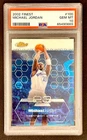 MICHAEL JORDAN (HOF) 2002 TOPPS FINEST MINT CARD #100 PSA 10 GEM MINT LOOK!