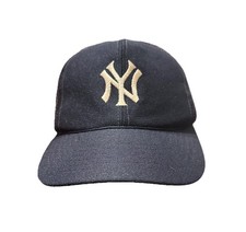 Vintage 80s New York Yankees Trucker Hat Navy