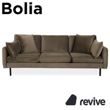 Bolia Scandinavia Dreisitzer Stoff Sofa Oliv Grün Couch