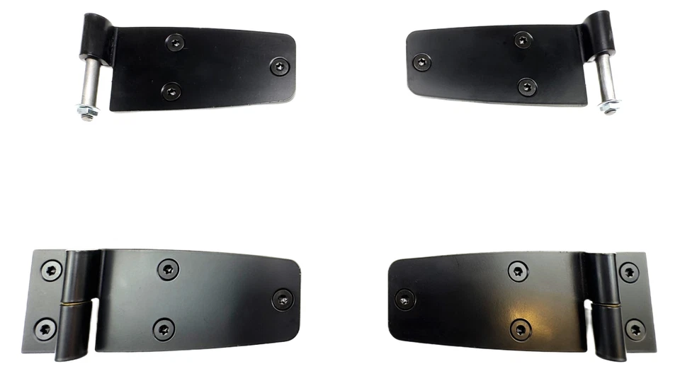 4 bisagras de puerta completa ea y soportes inferiores para Jeep CJ y Wrangler YJ de 1976 a 1993 Foto 4 de 4