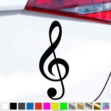Notenschlüssel Aufkleber G-Schlüssel Violinschlüssel Sticker Auto Geschenkidee