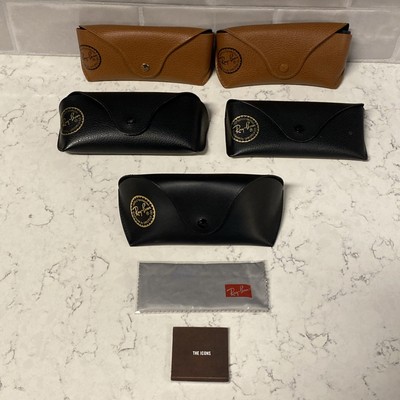 Lot 5 Ray Ban Sunglasses Snap Cases ONLY Authentic Luxottica  display picture 1