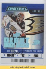 2019 Upper Deck Credentials Debut Ticket Access /999 Tier 1 Kevin Boyle READ 8i5