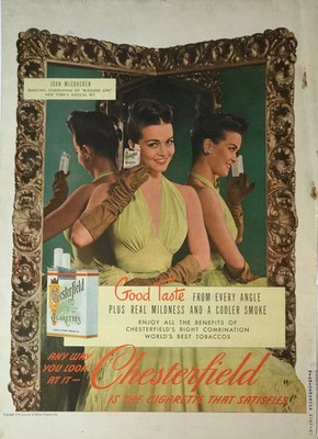 Chesterfield Cigarettes, 1945
